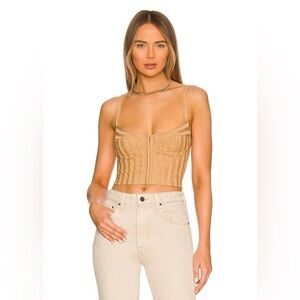 Jonathan Simkhai Tan Corset Top